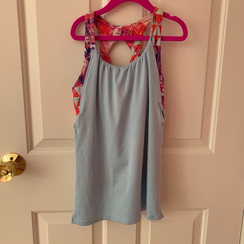 Ivviva layered tank top with built in bra